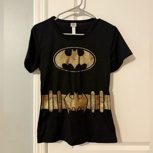 Women Sparkly Batman/Batwoman Shirt - Size Small
